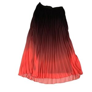 Ombré pleated skirt